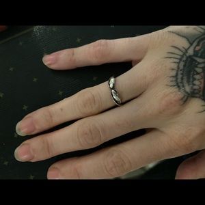 Bloodmilk sterling silver lovers band never worn size 5